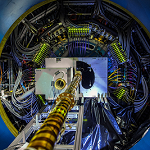 Shown here is a portion of the Heavy Flavor Tracker (HFT), part of Brookhaven Lab's Relativistic Heavy Ion Collider (RHIC)