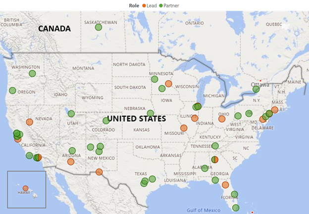 map of institutions