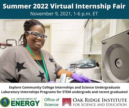 Summer 2022 Virtual Internship Fair