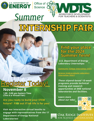 Summer 2024 Virtual Internship Fair